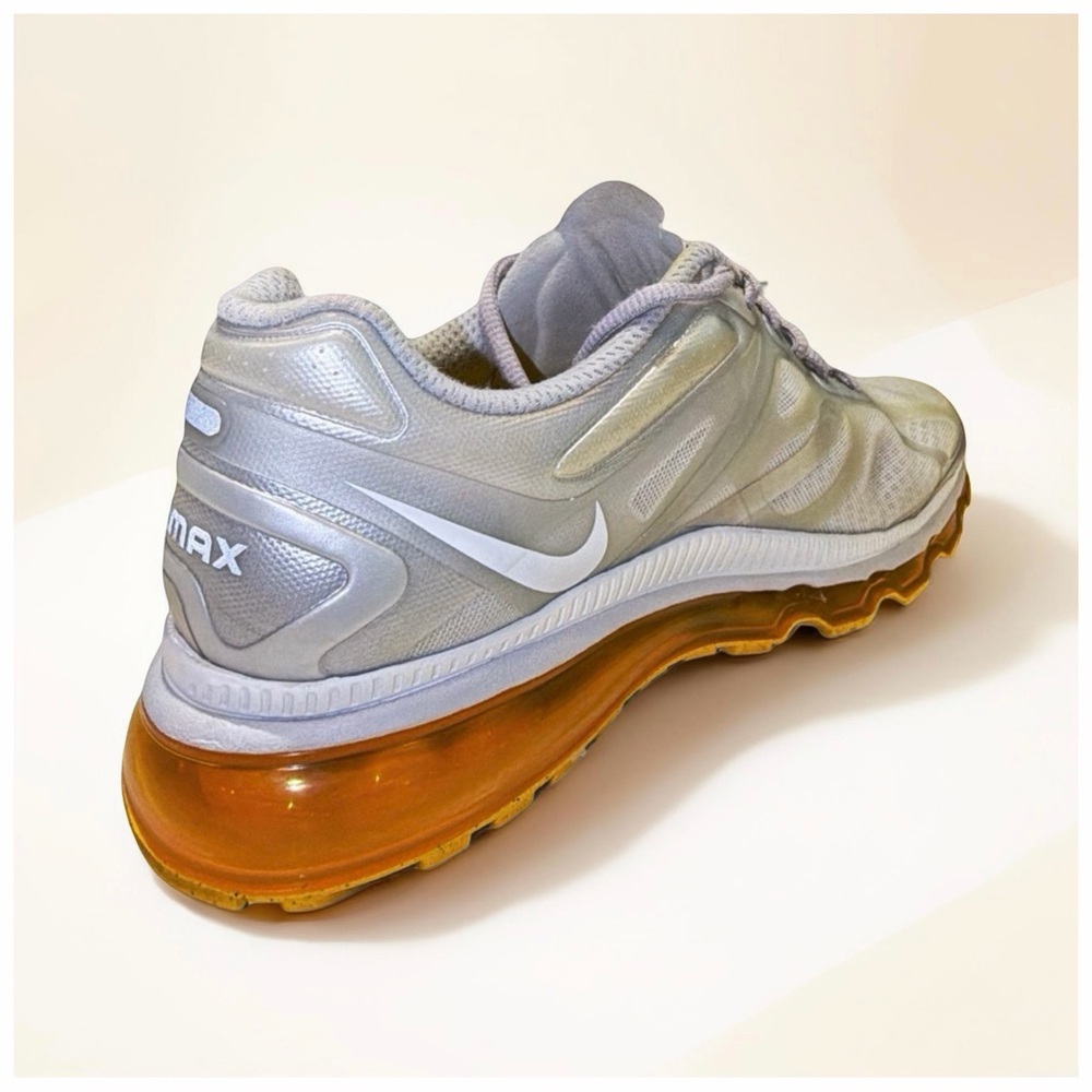 Nike Air Max+ 2010 Livestrong Silver Gold Running Sneakers | Women's 9.5 - Picture 3 of 13